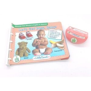 Let's Get Busy Baby Little Touch LeapFrog LeapPad Book & Cartridge Toy Spanish